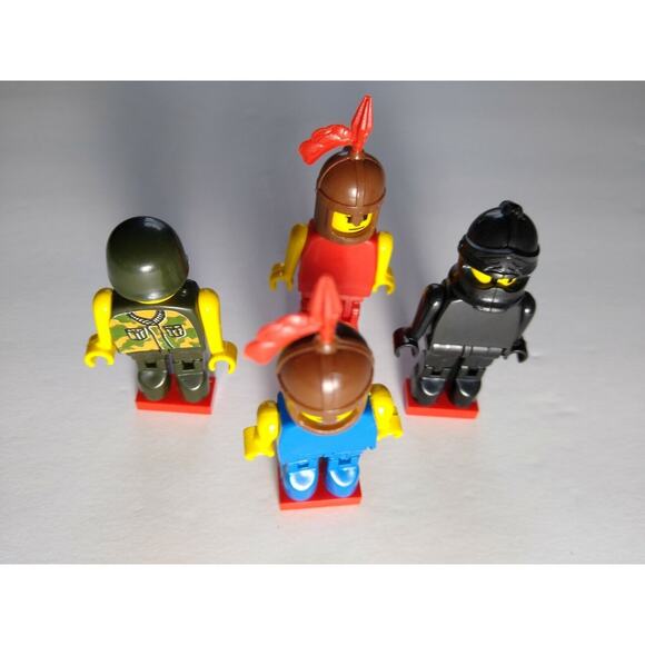 Robot Toy Figures Plastic War Combat Action Figures Movable Lot Of 4 Blockheads - Picture 8 of 12